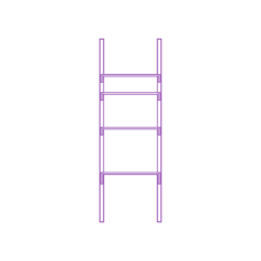 Fixtures Shelves Shelving Ikea Algot Wall Upright System 26 Inch Deep Silhouette Cutting Svg Files, Free Vectors File